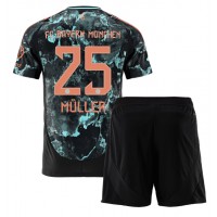 Camiseta Bayern Munich Thomas Muller #25 Segunda Equipación Replica 2024-25 para niños mangas cortas (+ Pantalones cortos)